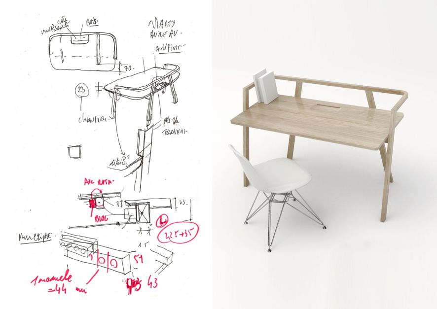 Dessins préparatoires de Pierre Dubourg